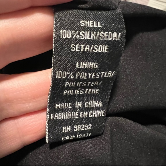 Tibi Silk Halter Sleeveless Dress-Bubble Hem-Black Pink-Size 2 - Picture 6 of 9